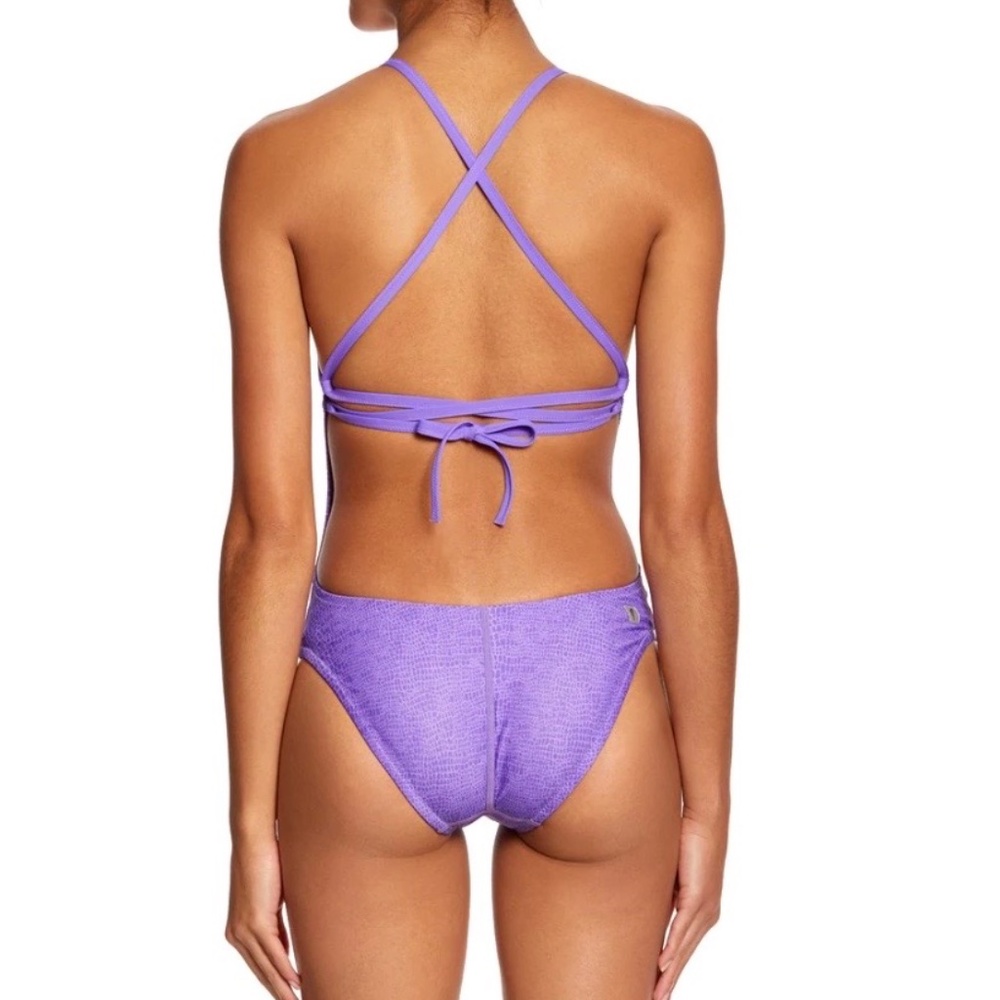 NEW Speedo Missy Franklin Endurance Lite Lilac Purple Reptile One Piece Swim 10 - Picture 11 of 11